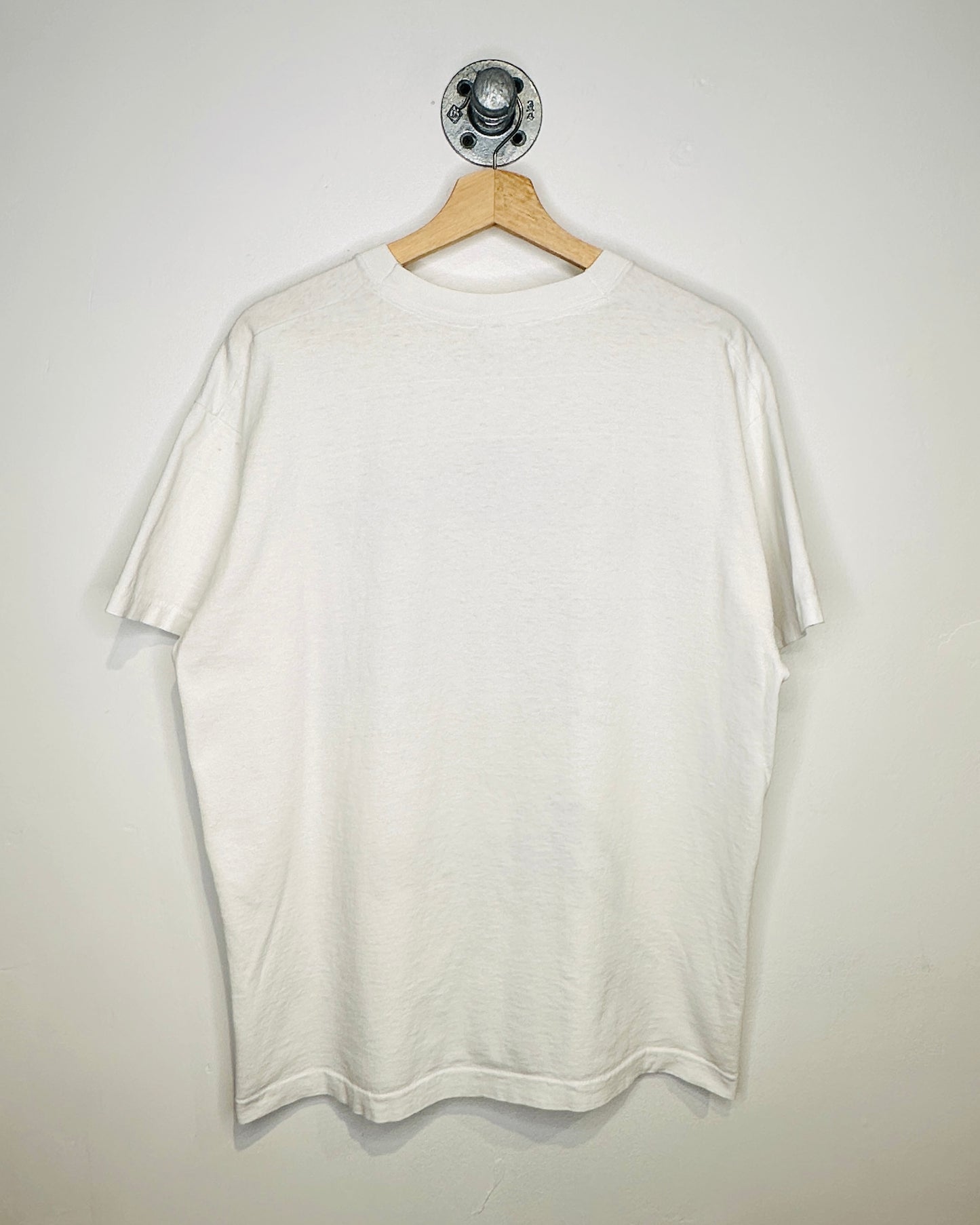 Vintage 90s Warriors Football Champions White Tee Shirt