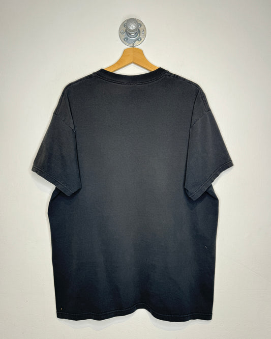 Vintage 90s John Deere Faded Black Tee Shirt