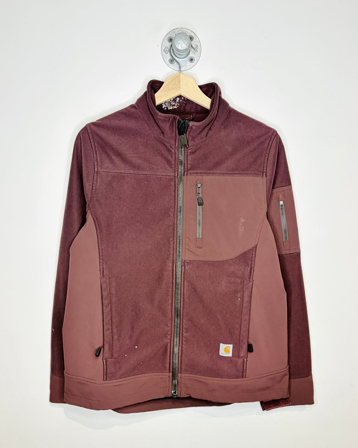 Women’s Carhartt Maroon Fleece Zip Up Jacket