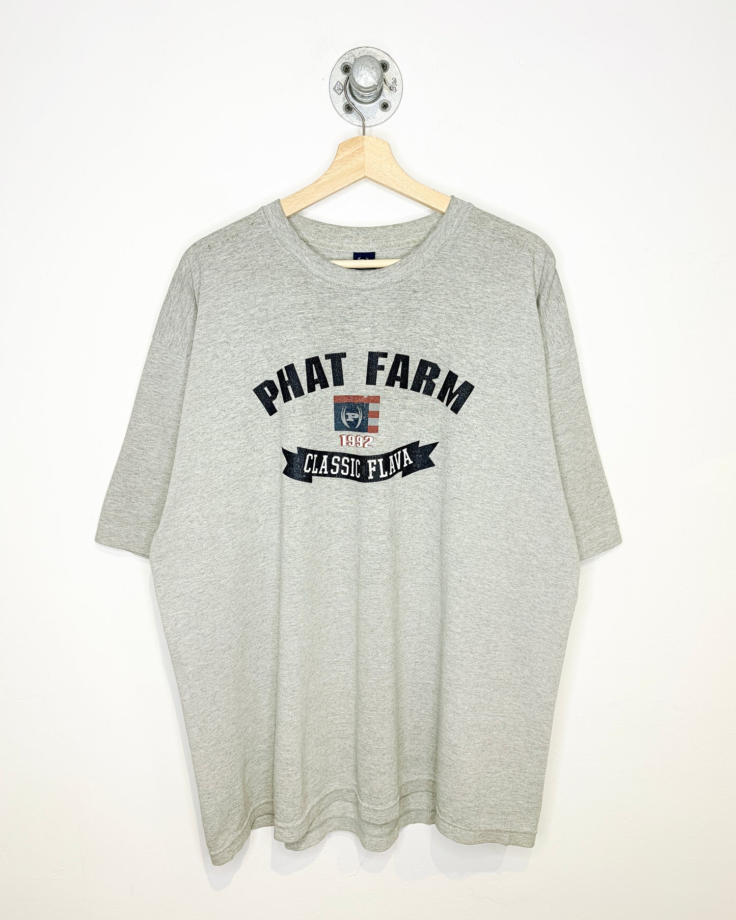 Vintage 1992 Phat Farm Grey Tee Shirt