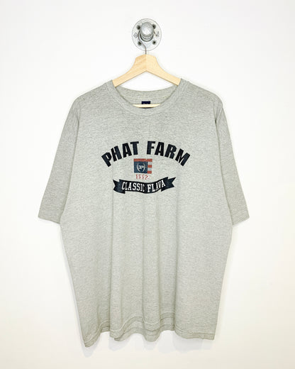 Vintage 1992 Phat Farm Grey Tee Shirt