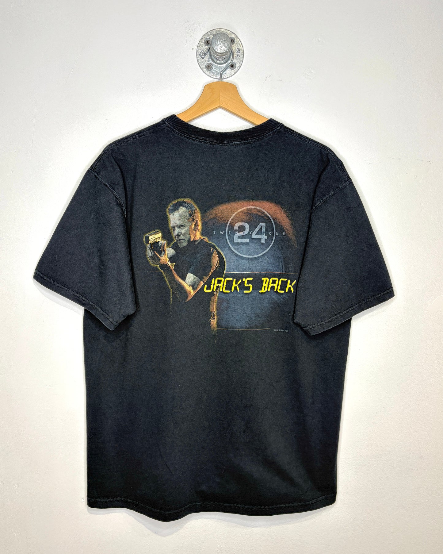 Vintage 2005 Twenty Four Jack’s Back Promo Black Tee Shirt