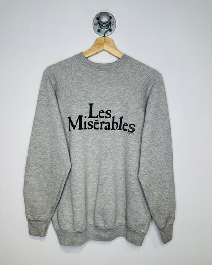 Vintage 1986 Les Miserables Grey Crewneck Sweatshirt