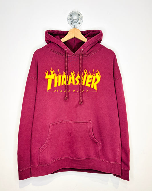 2000s Thrasher Magazine Burgundy Hoodie