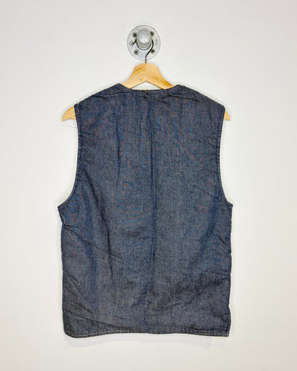 Vintage 70s Spicer Sherpa Lined Denim Vest