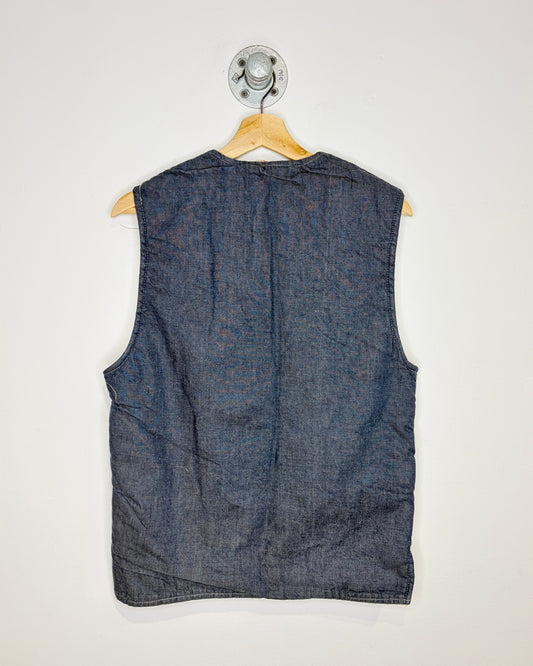 Vintage 70s Spicer Sherpa Lined Denim Vest
