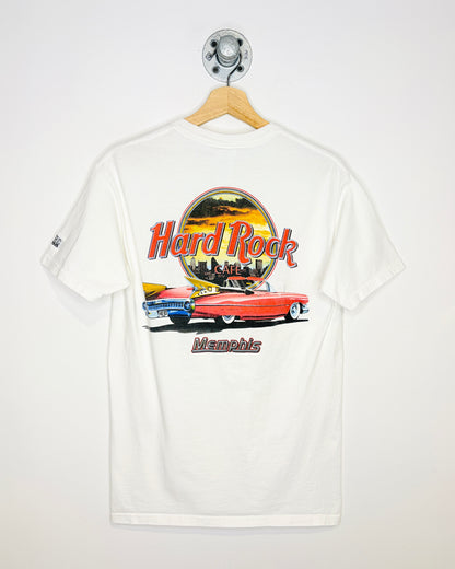 2000s Hard Rock Cafe Memphis White Tee Shirt