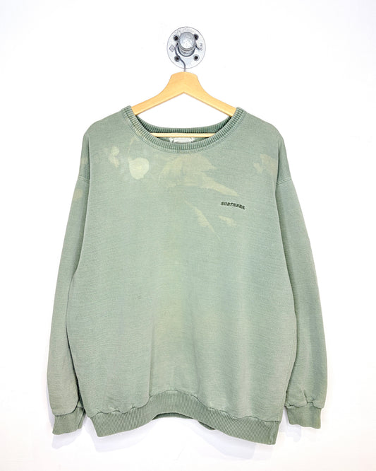 Vintage 90s Northern Reflections Faded Green Crewneck Sweatshirt