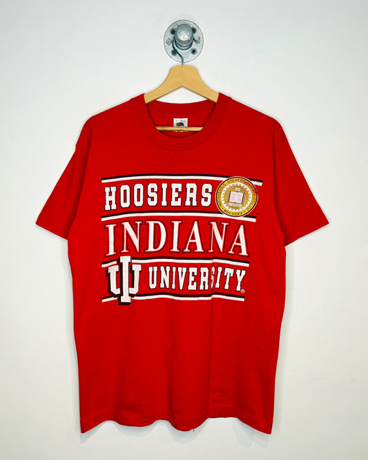 Vintage 90s Indiana Hoosiers University Red Tee Shirt