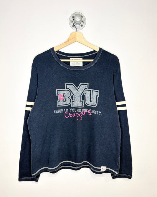 2000s Women’s Champion BYU Navy Longsleeve Shirt