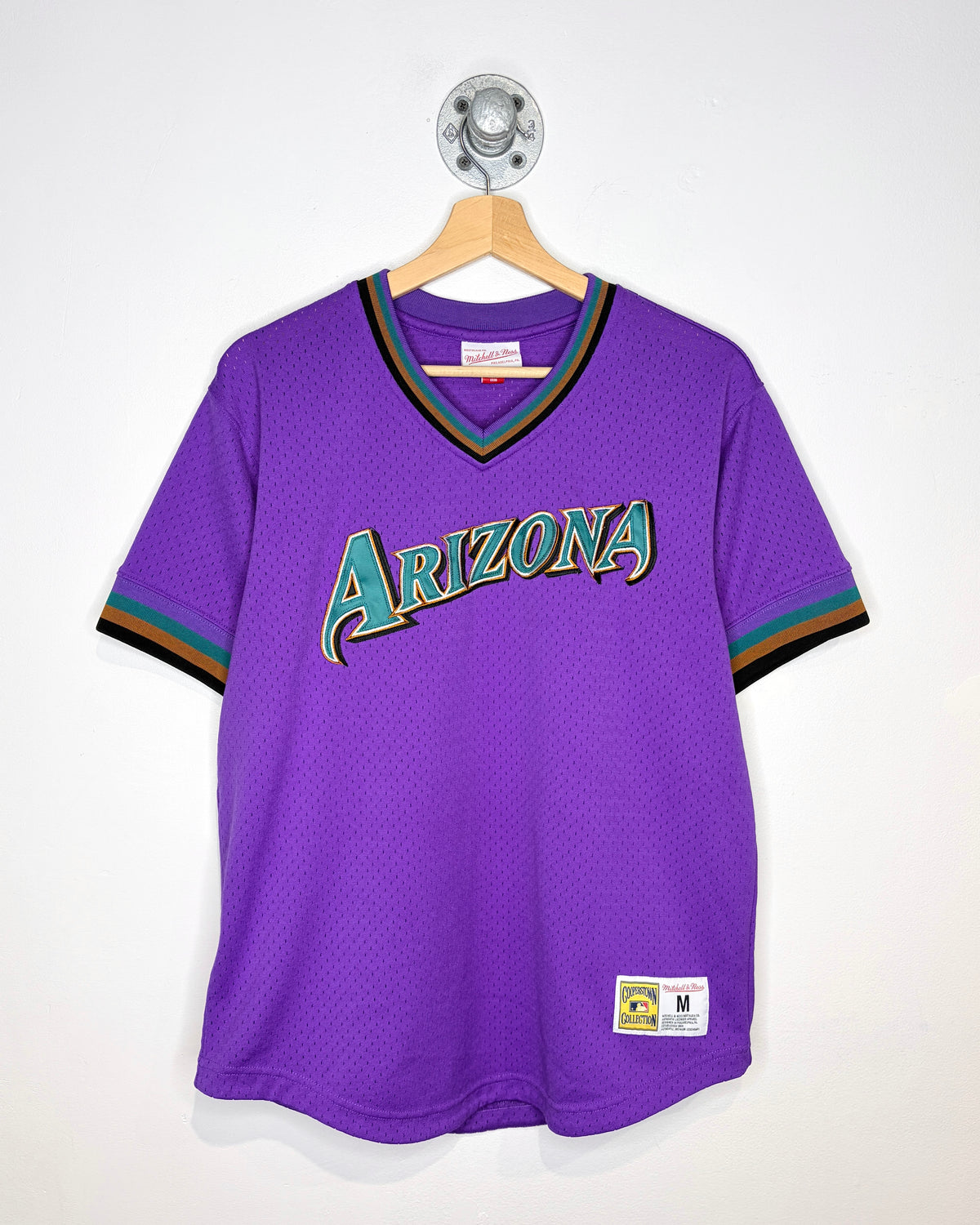 Mitchell & Ness Cooperstown Collection Arizona Diamondbacks Purple MLB Jersey