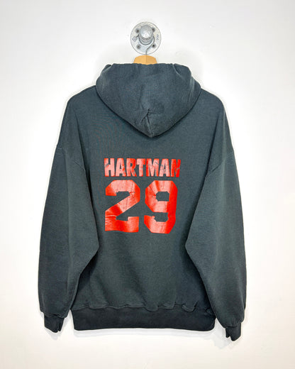 Vintage 1999 Jerzees Black Baseball Hoodie
