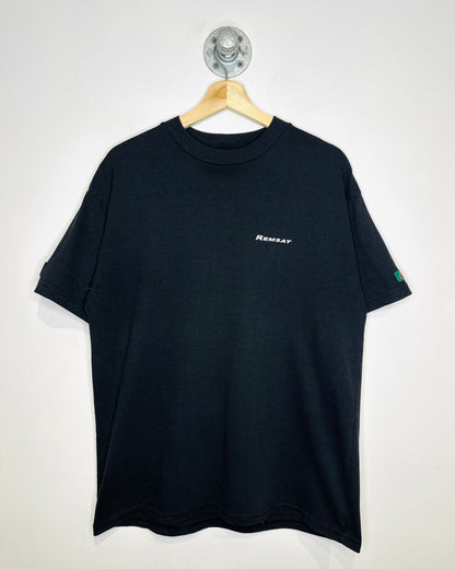 Vintage Remsat Mini Logo Black Tee Shirt