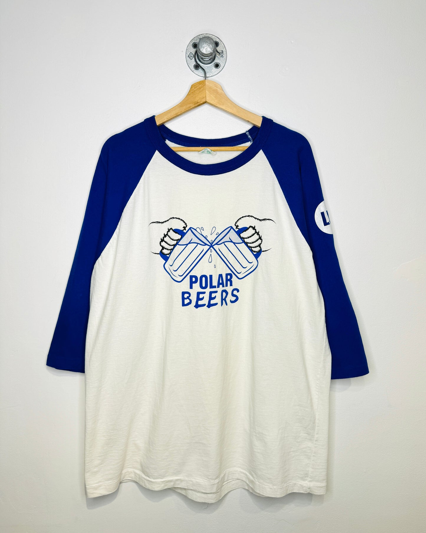 Vintage 90s Polar Beers TwoTone Baseball Shirt