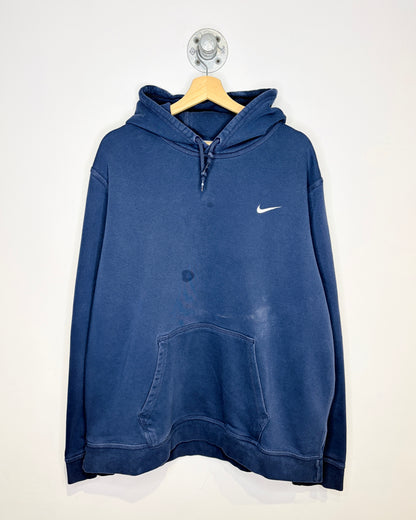 Nike Swoosh Faded Navy Blue Hoodie