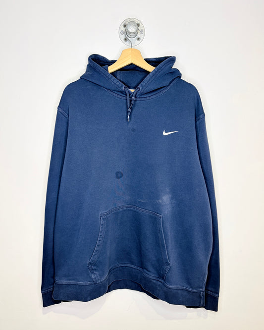 Nike Swoosh Faded Navy Blue Hoodie