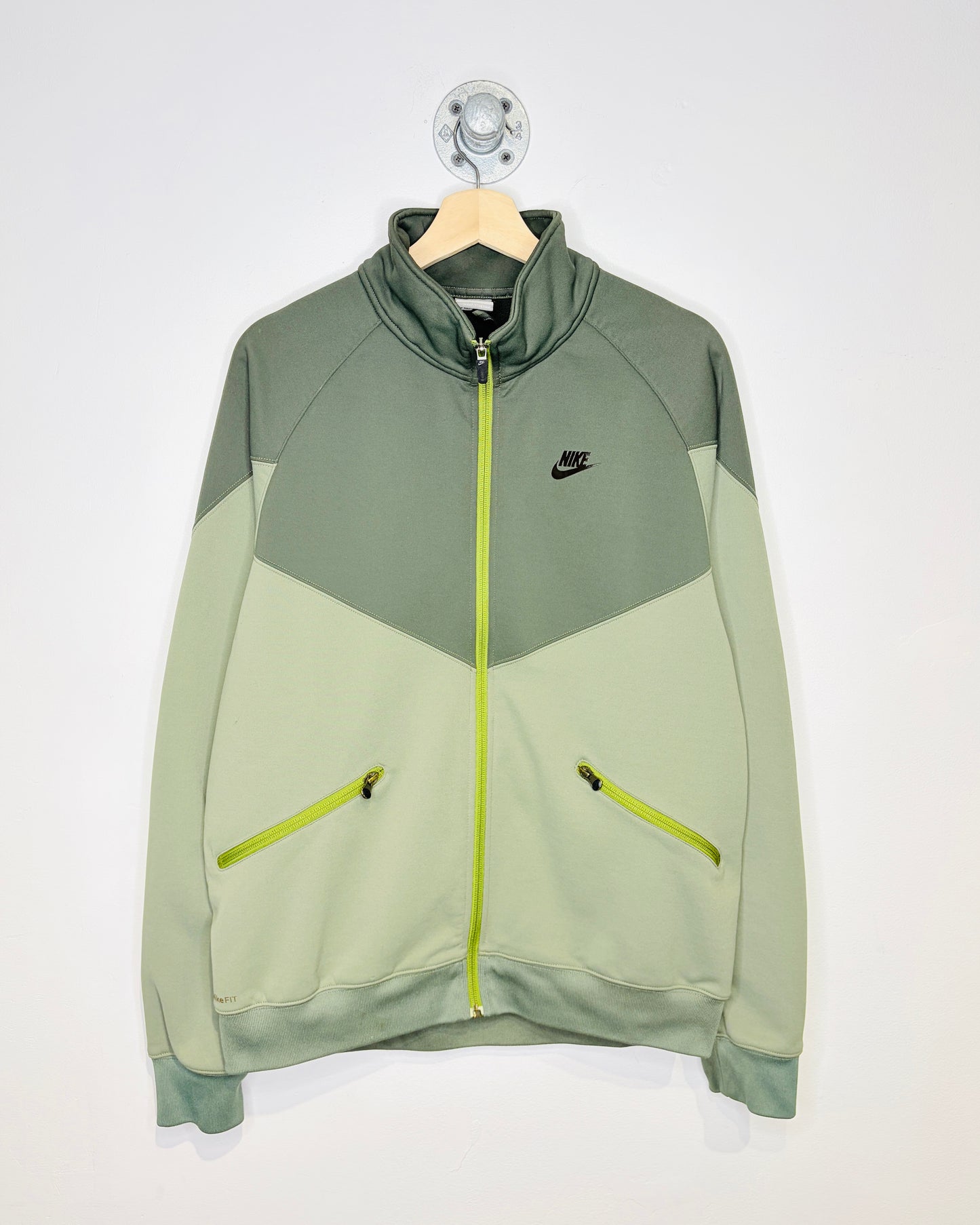Nike Fit Forest Green Zip Up Sweatshirt