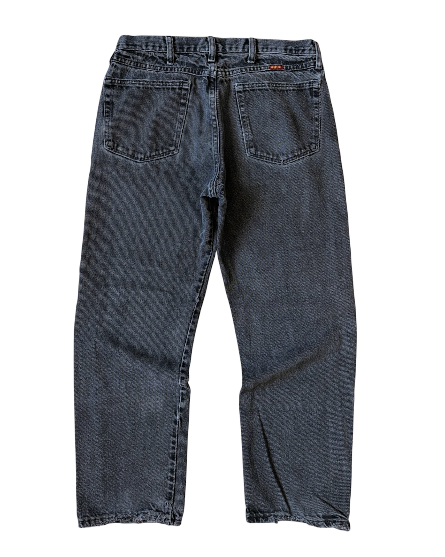 Vintage Rustler Faded Black Straight Leg Jeans