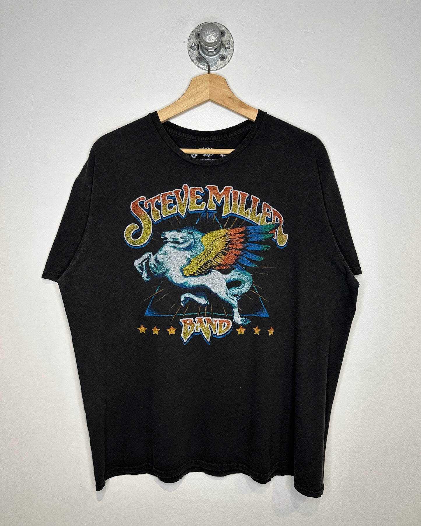 Steve Miller Band Black Logo Tee Shirt