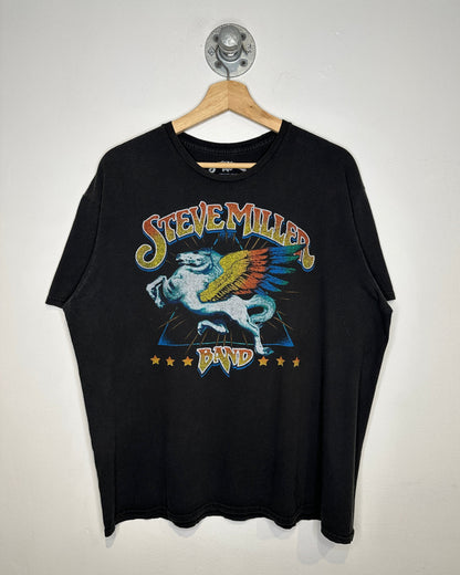 Steve Miller Band Black Logo Tee Shirt