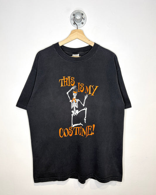 Vintage 90s “This Is My Halloween Costume” Faded Black Tee Shirt