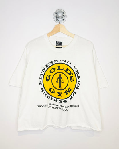 2000s West Edmonton Mall Gold’s Gym Cropped Tee Shirt