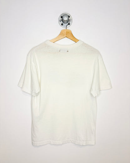 Vintage Cuba Classic Distressed White Tee Shirt