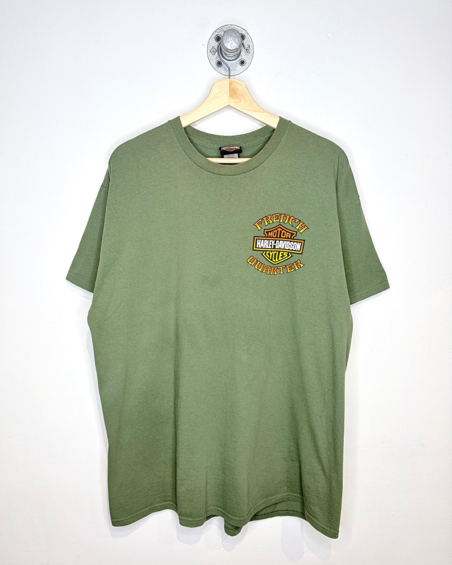 Harley Davidson New Orleans Army Green Tee Shirt