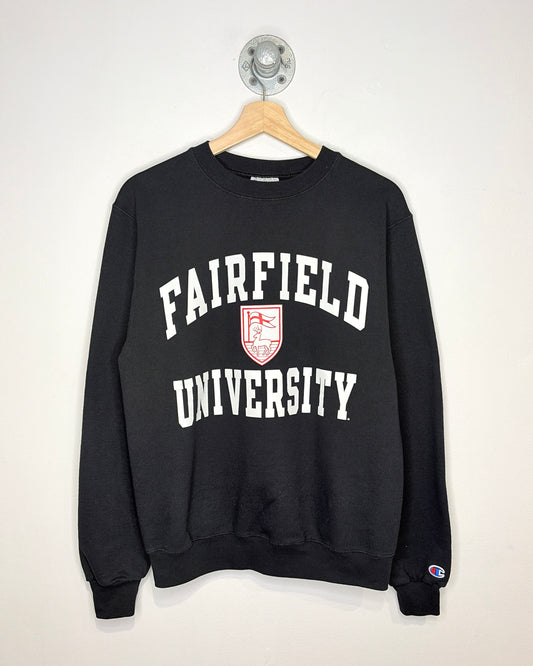 2000s Champion Fairfield University Black Crewneck Sweatshirt