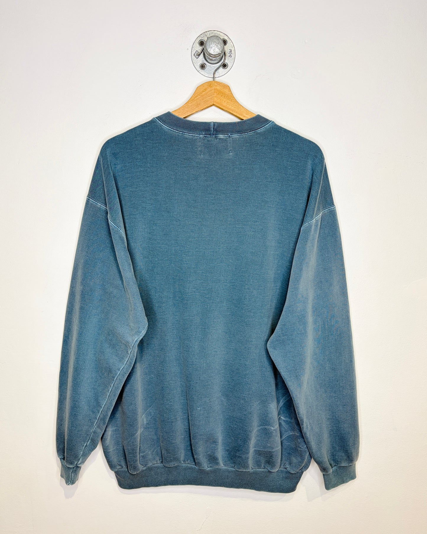 Vintage 90s Champions Faded Slate Blue Crewneck Sweatshirt