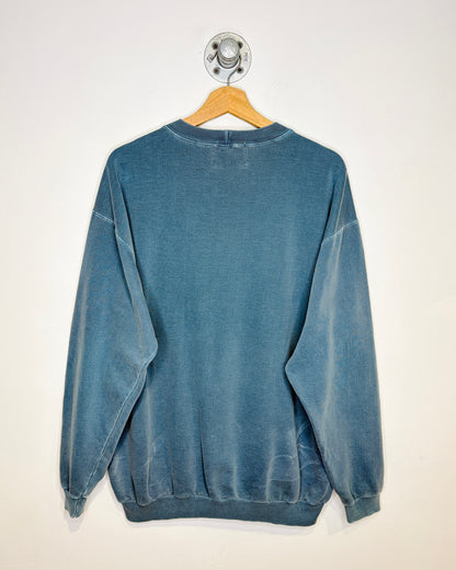 Vintage 90s Champions Faded Slate Blue Crewneck Sweatshirt