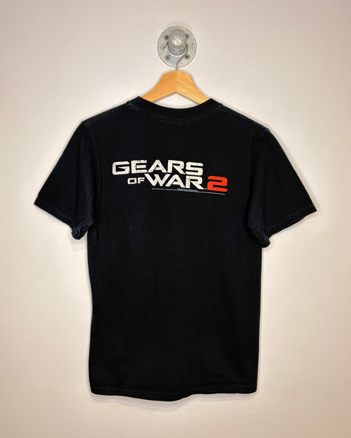 2008 Gear Of War 2 Promo Black Tee Shirt