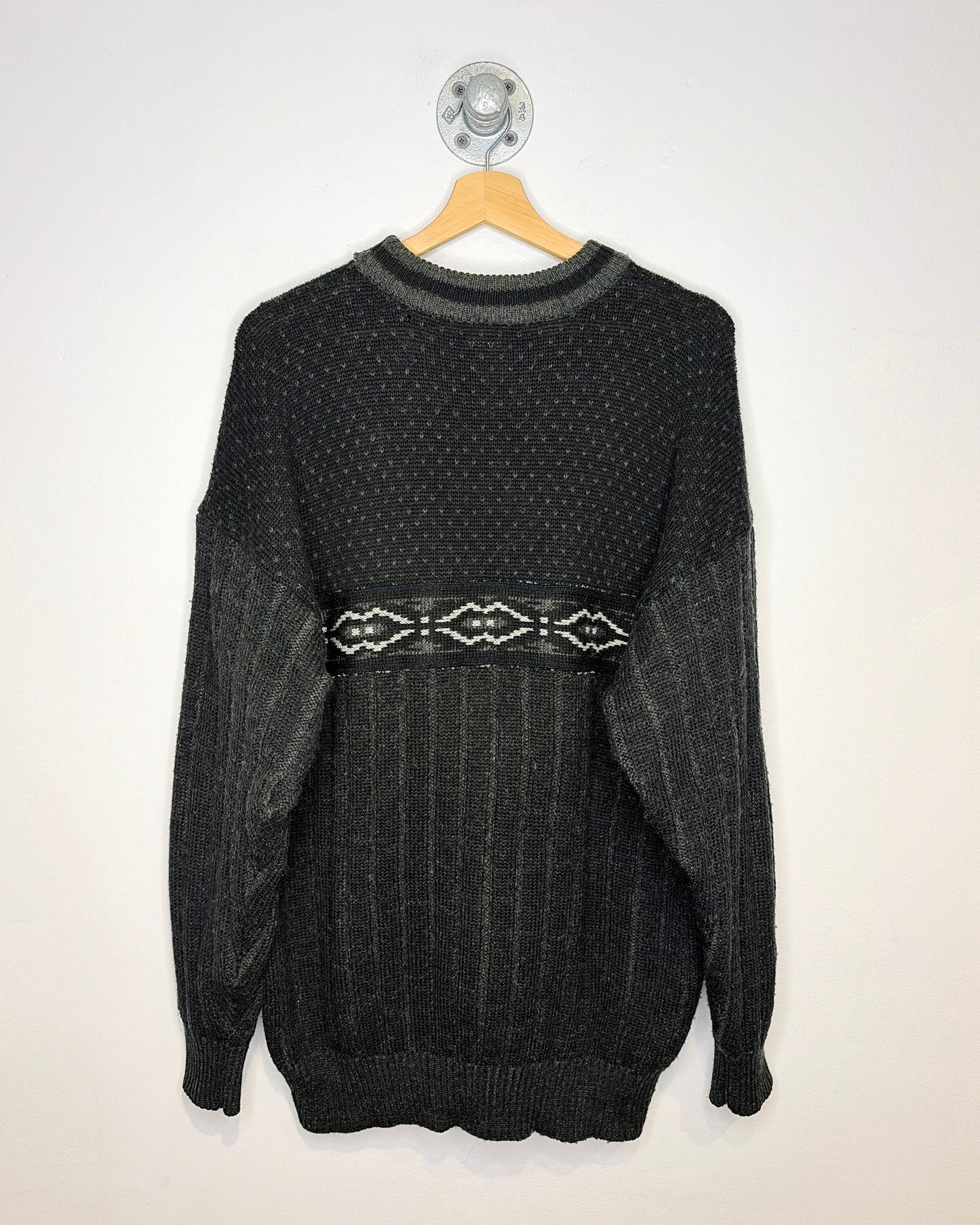 Vintage 90s Marks & Spencer Black Knit Sweater