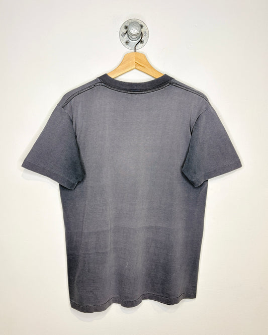 Vintage 90s Hard Rock Cafe New York Heavily Faded Black Tee Shirt