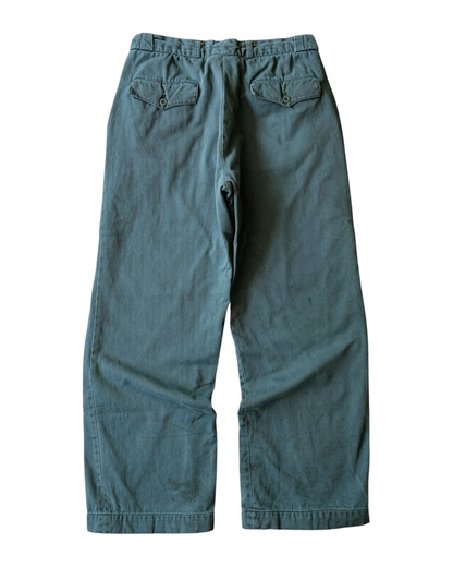 Vintage 70s Champion Spruce Green Flannel Lined Pants