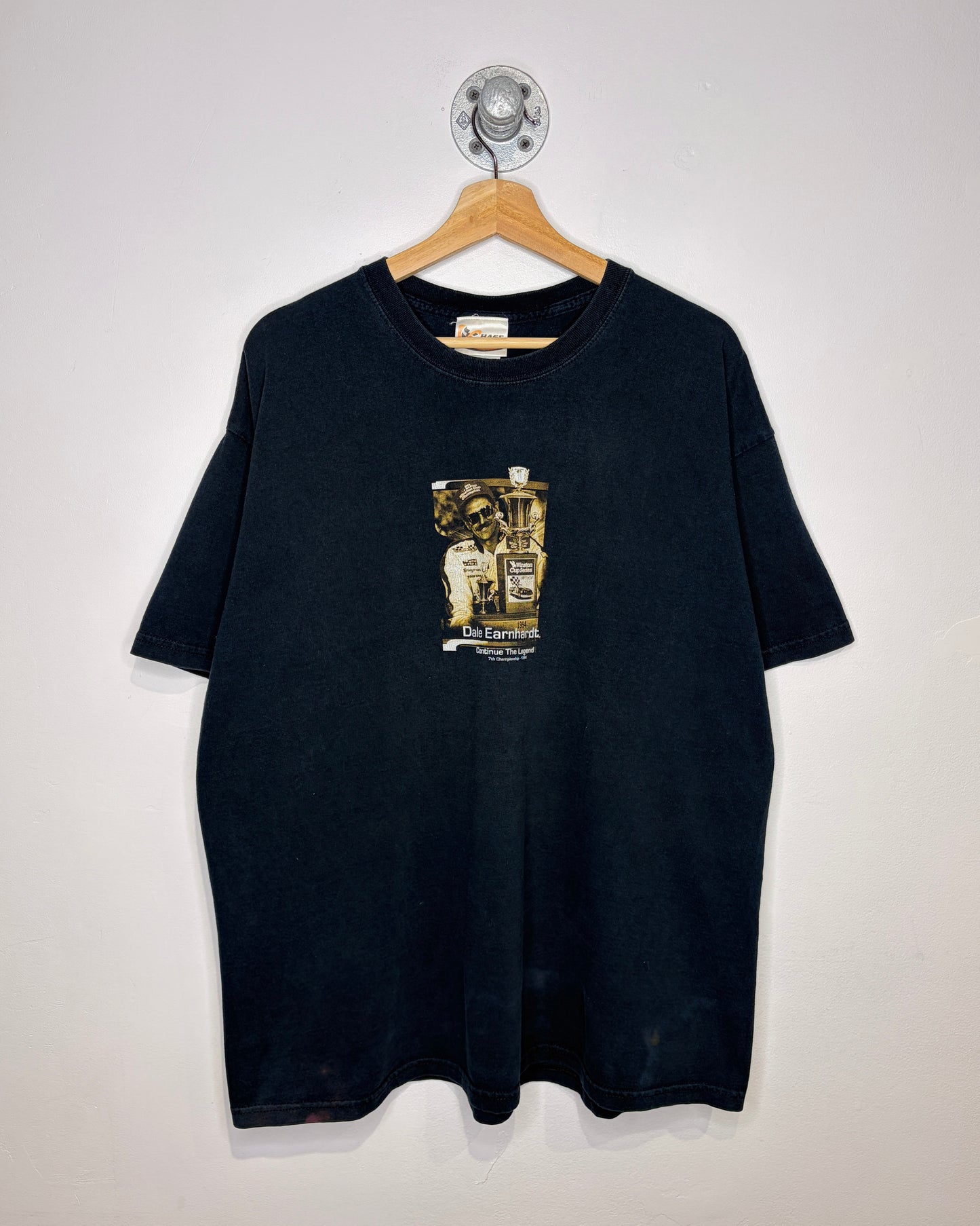 Vintage NASCAR Dale Earnhardt Continue The Legend Black Tee Shirt