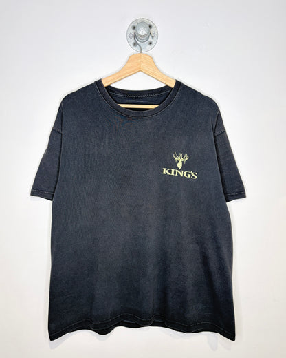 Vintage 2000s Kings “It’s Good To Be King” Faded Black Tee Shirt