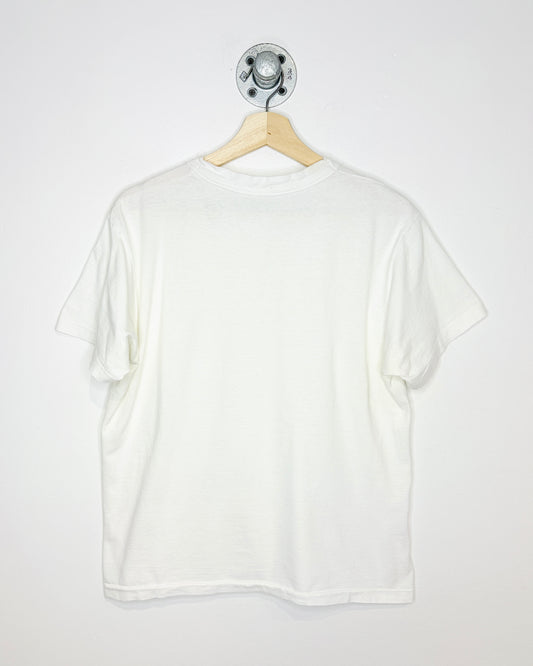 Vintage 90s Single Stitch Blank White Tee Shirt