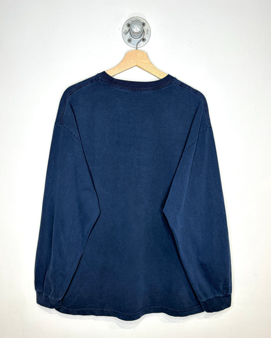 Odd Future Wolf Gang Kill Them All Faded Navy Blue Longsleeve Shirt