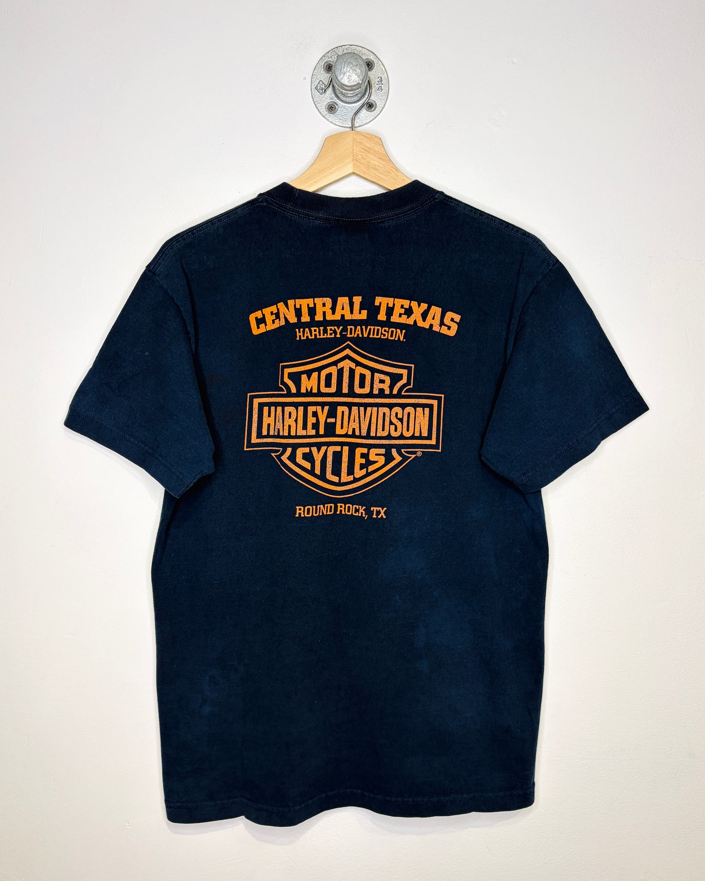 Harley Davidson Round Rock Texas Navy Tee Shirt
