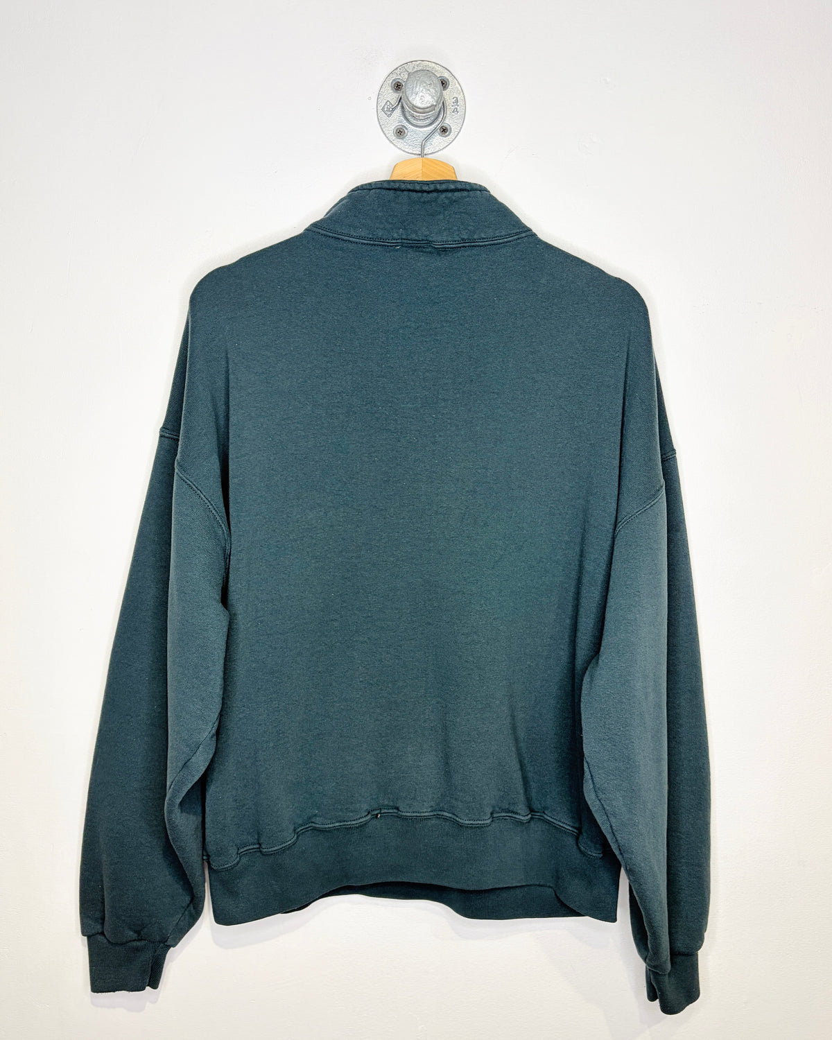 Vintage 90s/00s Russell Athletic Dark Grey 1/4 Zip Sweatshirt