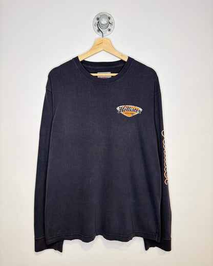 2000s Hollister Faded Black Longsleeve Shirt
