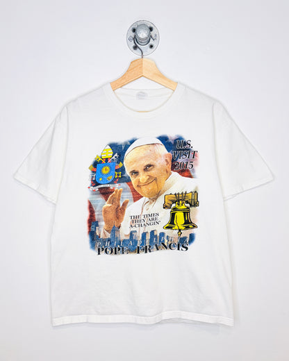 Pope Francis Philadelphia White Tee Shirt