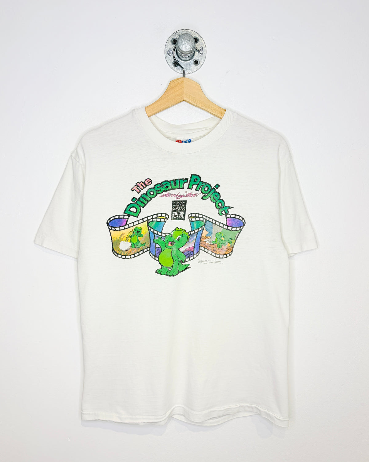 Vintage 90s The Dinosaur Project White Promo Tee Shirt