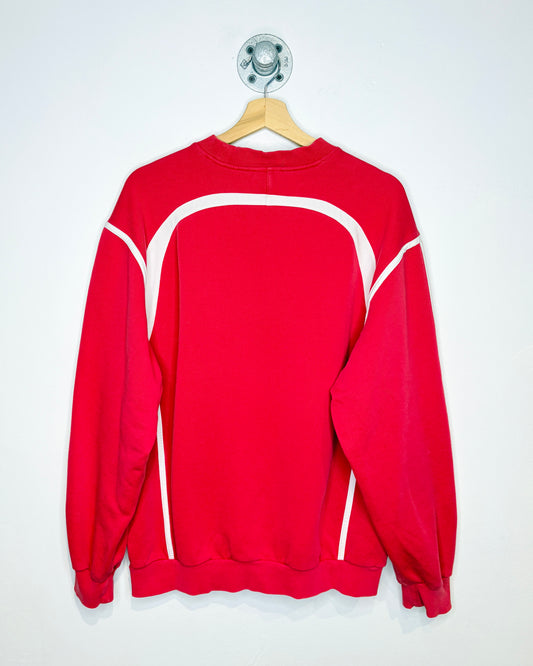 Vintage 90s Adidas TwoTone Faded Red Crewneck Sweatshirt