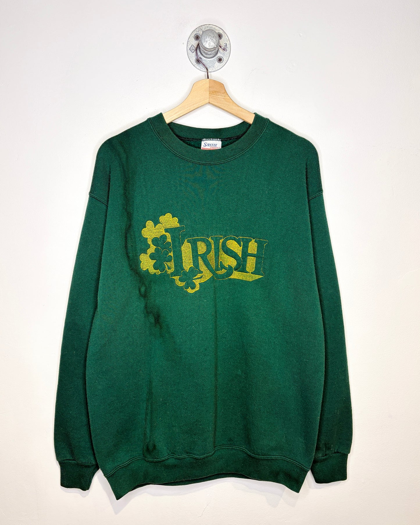 Vintage 1990s Irish Green Crewneck Sweatshirt