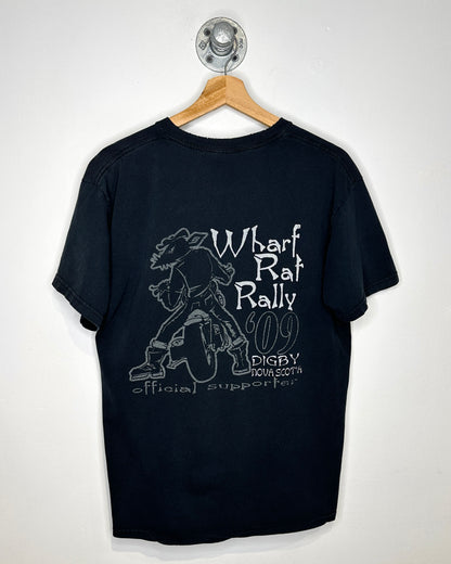 2009 Wharf Rat Rally Nova Scotia Black Tee Shirt