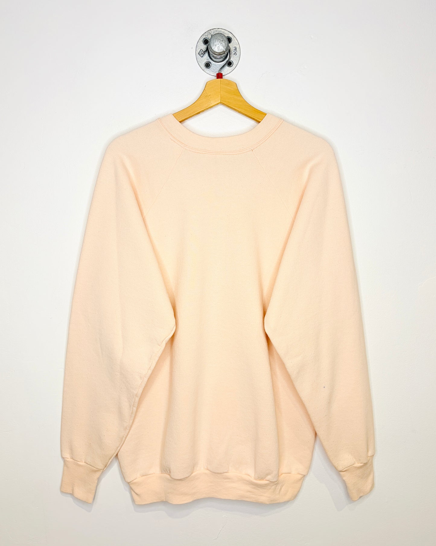 Vintage 1987 Gray Hare Doc Drizzle Faded Pink Crewneck Sweatshirt