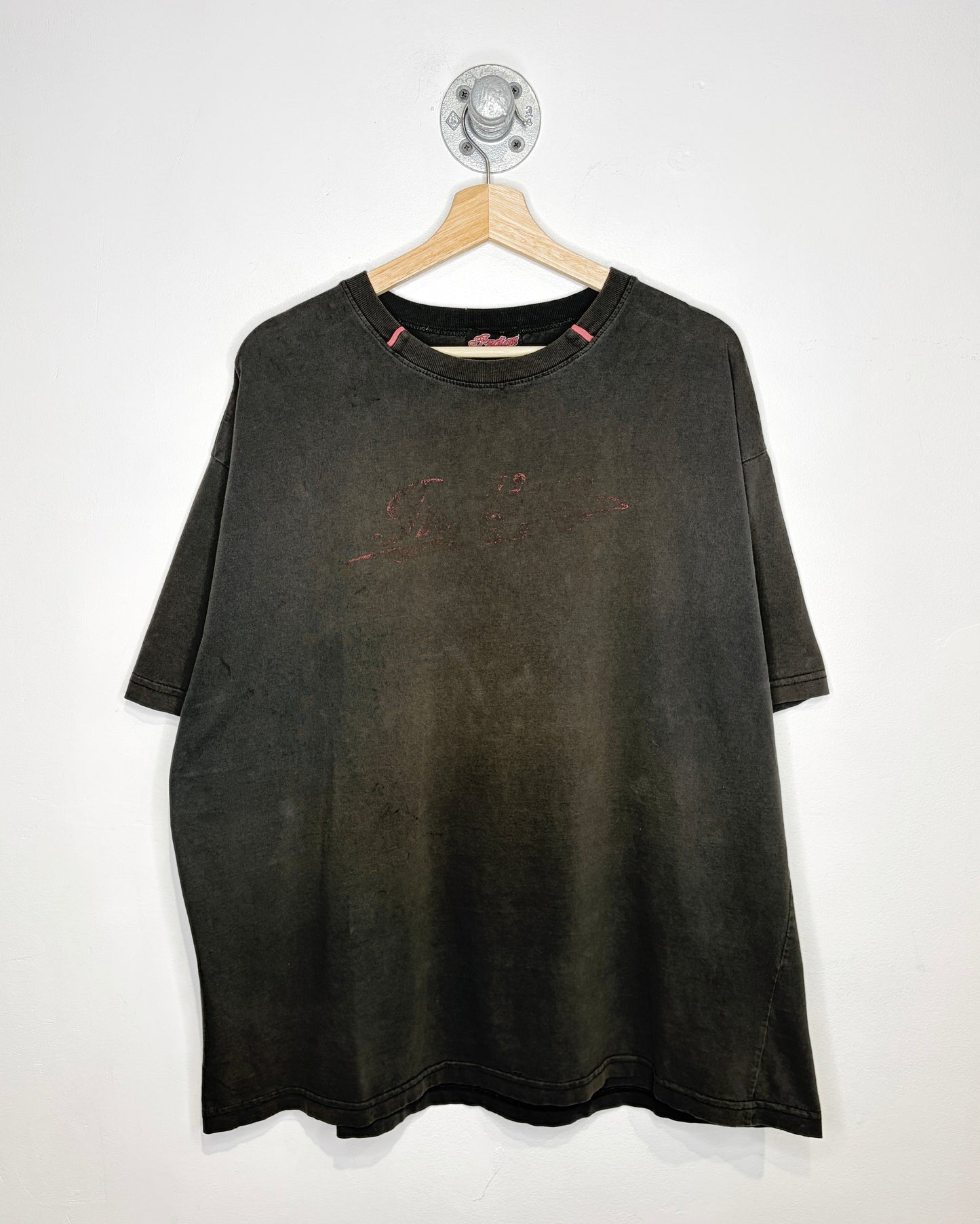 Vintage Indian Motorcycle Faded Black Tee Shirt