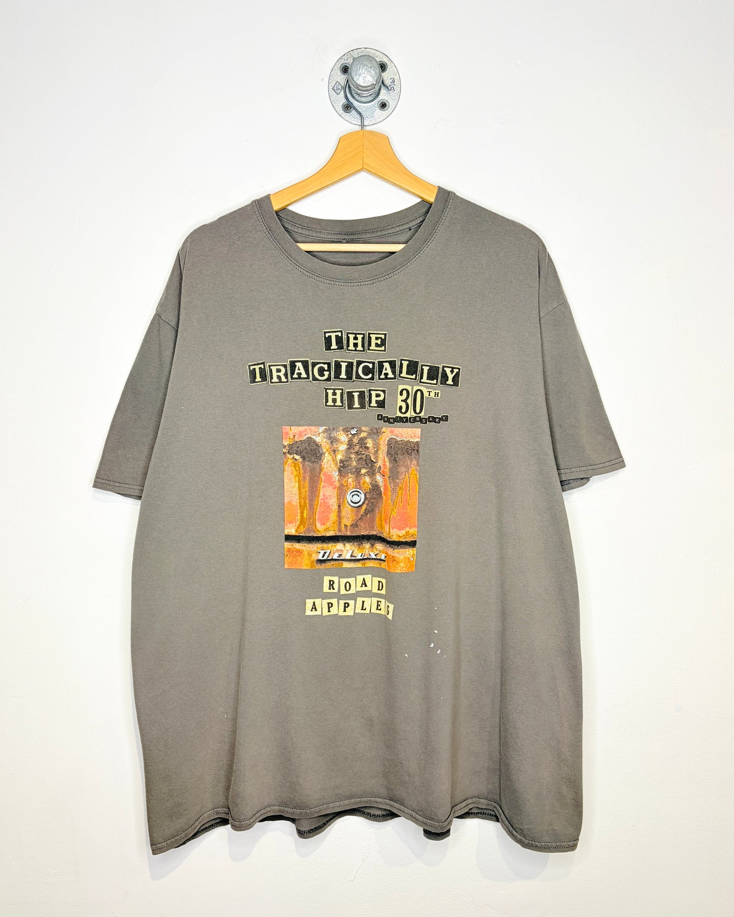 The Tragically Hip Road Apples Dark Grey Tee Shirt